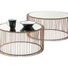 Tische-KARE Design Couchtisch Wire Copper (2/Set)