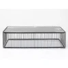 Tische-KARE Design Couchtisch Wire Glas Marble Schwarz 145X70Cm