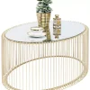Tische-KARE Design Couchtisch Wire Uno Brass 60X90Cm