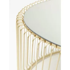 Tische-KARE Design Couchtisch Wire Uno Brass 60X90Cm