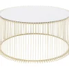Tische-KARE Design Couchtisch Wire Uno Brass O80Cm