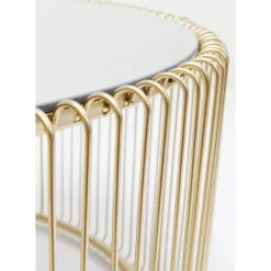 Tische-KARE Design Couchtisch Wire Uno Brass O80Cm