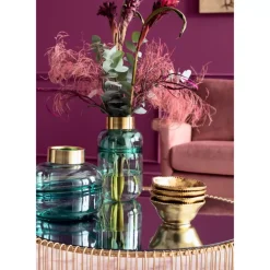 Tische-KARE Design Couchtisch Wire Uno Brass O80Cm