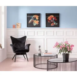 Tische-KARE Design Couchtisch Wire Uno Schwarz 60X90Cm