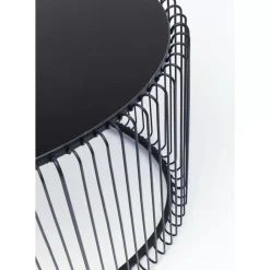 Tische-KARE Design Couchtisch Wire Uno Schwarz 60X90Cm