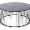Tische-KARE Design Couchtisch Wire Uno Schwarz O80Cm