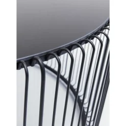 Tische-KARE Design Couchtisch Wire Uno Schwarz O80Cm