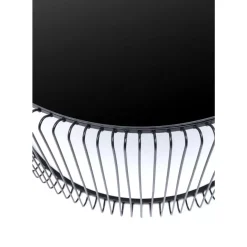 Tische-KARE Design Couchtisch Wire Uno Schwarz O80Cm