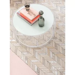 Tische-KARE Design Couchtisch Wire White (2/Set)