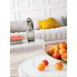 Tische-KARE Design Couchtisch Wire White (2/Set)