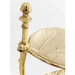 Geschirr & Tischaccessoires-KARE Design Deko Etagere Leaf Gold