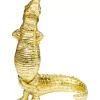 Deko & Geschenkartikel-KARE Design Deko Figur Alligator Gold 39Cm