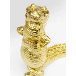 Deko & Geschenkartikel-KARE Design Deko Figur Alligator Gold 39Cm