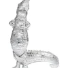 Deko & Geschenkartikel-KARE Design Deko Figur Alligator Silber 39Cm