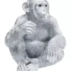 Deko & Geschenkartikel-KARE Design Deko Figur Baby Ape Silber 53