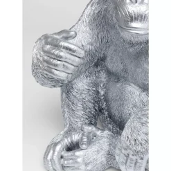 Deko & Geschenkartikel-KARE Design Deko Figur Baby Ape Silber 53