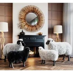 Deko & Geschenkartikel-KARE Design Deko Figur Bathilde Ram Weis 78Cm