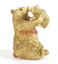 Deko & Geschenkartikel-KARE Design Deko Figur Bear Lucky Mom Gold 27Cm