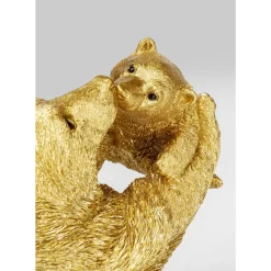 Deko & Geschenkartikel-KARE Design Deko Figur Bear Lucky Mom Gold 27Cm