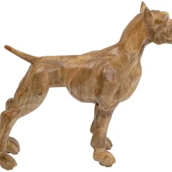 Deko & Geschenkartikel-KARE Design Deko Figur Bulldog Wood 70X78Cm