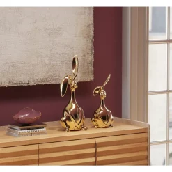 Deko & Geschenkartikel-KARE Design Deko Figur Bunny Gold 37Cm