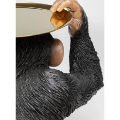 Deko & Geschenkartikel-KARE Design Deko Figur Butler Playing Chimp Schwarz 52Cm