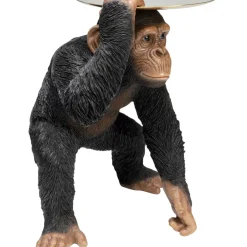 Deko & Geschenkartikel-KARE Design Deko Figur Butler Playing Chimp Schwarz 52Cm