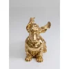 Deko & Geschenkartikel-KARE Design Deko Figur Coiffed Dog Gold 52Cm