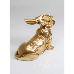 Deko & Geschenkartikel-KARE Design Deko Figur Coiffed Dog Gold 52Cm