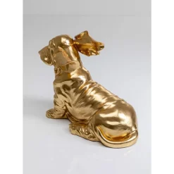 Deko & Geschenkartikel-KARE Design Deko Figur Coiffed Dog Gold 52Cm