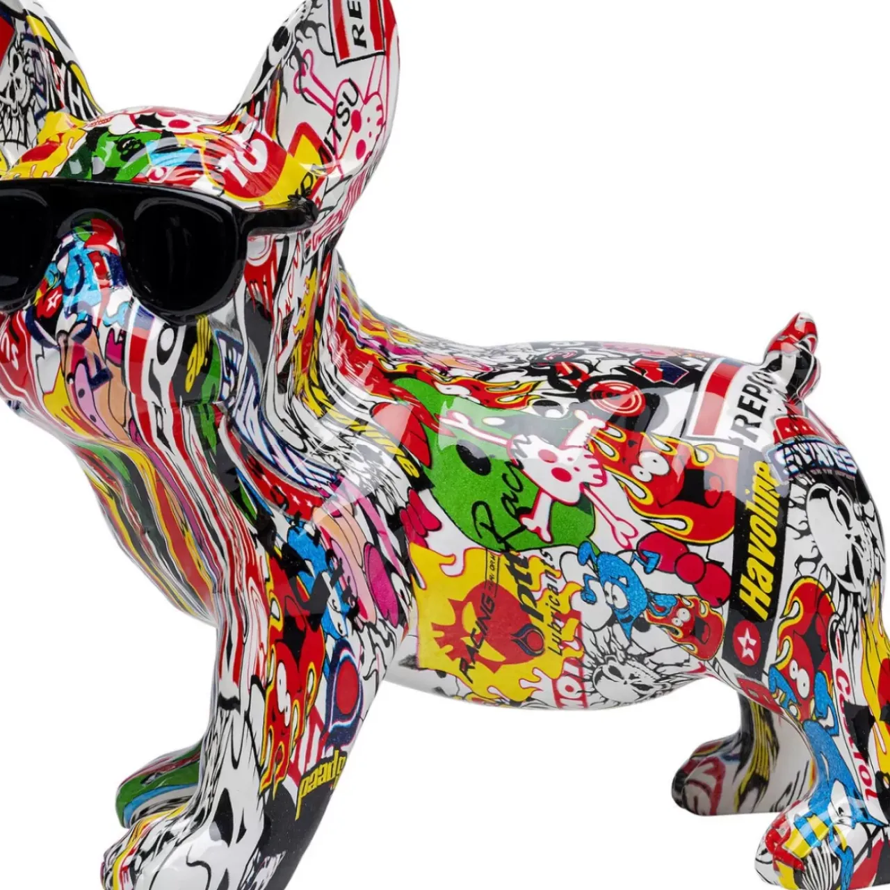 Deko & Geschenkartikel-KARE Design Deko Figur Comic Dog Glasses