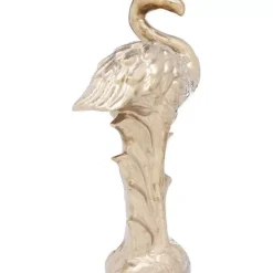 Deko & Geschenkartikel-KARE Design Deko Figur Flamingo Front Gold
