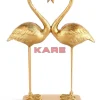 Deko & Geschenkartikel-KARE Design Deko Figur Flamingo Love Gold 39Cm