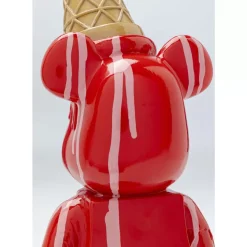 Deko & Geschenkartikel-KARE Design Deko Figur Gelato Bear Rot 40Cm
