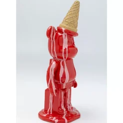 Deko & Geschenkartikel-KARE Design Deko Figur Gelato Bear Rot 40Cm