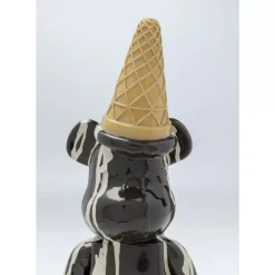 Deko & Geschenkartikel-KARE Design Deko Figur Gelato Bear Schwarz 40Cm
