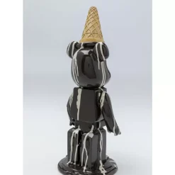 Deko & Geschenkartikel-KARE Design Deko Figur Gelato Bear Schwarz 40Cm
