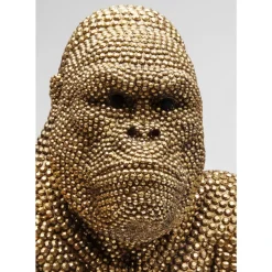Deko & Geschenkartikel-KARE Design Deko Figur Gorilla Gold 80Cm