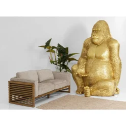 Deko & Geschenkartikel-KARE Design Deko Figur Gorilla Gold Xxl 249