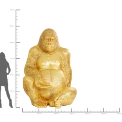 Deko & Geschenkartikel-KARE Design Deko Figur Gorilla Gold Xxl 249