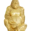 Deko & Geschenkartikel-KARE Design Deko Figur Gorilla Gold Xl 180