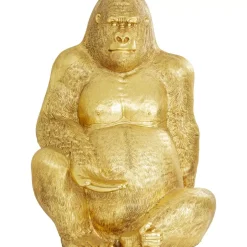 Deko & Geschenkartikel-KARE Design Deko Figur Gorilla Gold Xl 180