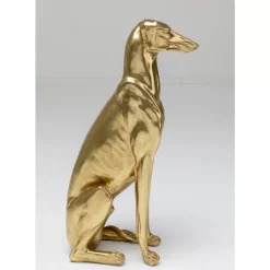 Deko & Geschenkartikel-KARE Design Deko Figur Greyhound Bruno Gold 80Cm