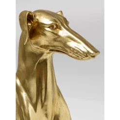 Deko & Geschenkartikel-KARE Design Deko Figur Greyhound Bruno Gold 80Cm