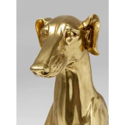 Deko & Geschenkartikel-KARE Design Deko Figur Greyhound Bruno Gold 80Cm