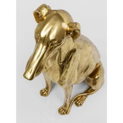 Deko & Geschenkartikel-KARE Design Deko Figur Greyhound Bruno Gold 80Cm