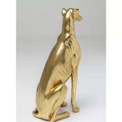 Deko & Geschenkartikel-KARE Design Deko Figur Greyhound Bruno Gold 80Cm