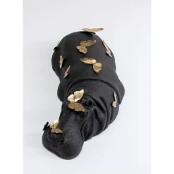 Deko & Geschenkartikel-KARE Design Deko Figur Hippo Butterflies 35Cm