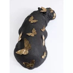 Deko & Geschenkartikel-KARE Design Deko Figur Hippo Butterflies 35Cm