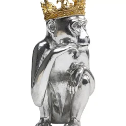 Deko & Geschenkartikel-KARE Design Deko Figur King Lui Silber 35
